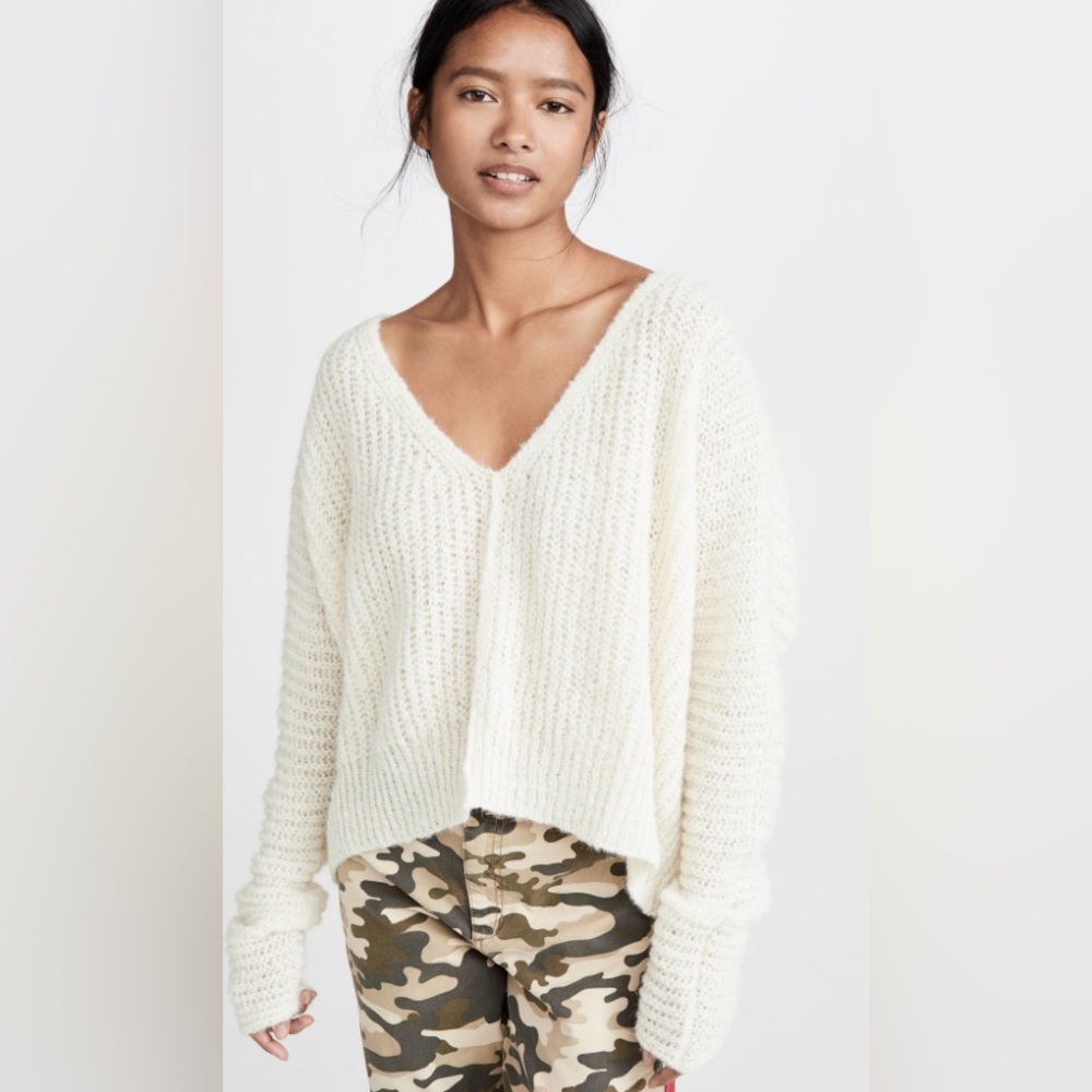 Cozy White Knit Sweater